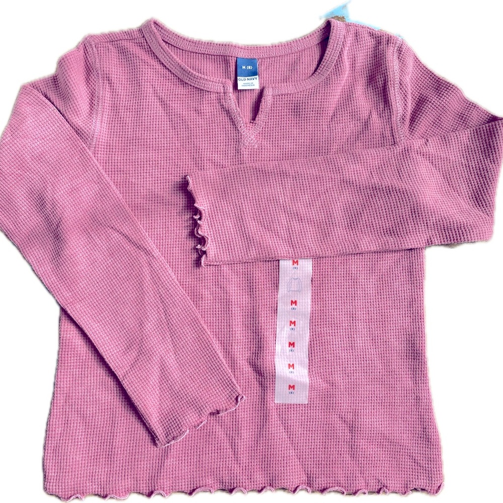 Old Navy Girl’s Long Sleeve Shirt - Mauve - New w/ Tags